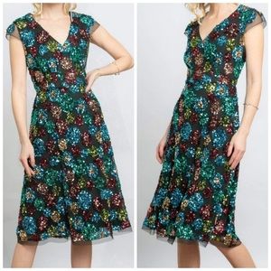 Anthropologie Eva Franco Sequin Midi Dress NWOT